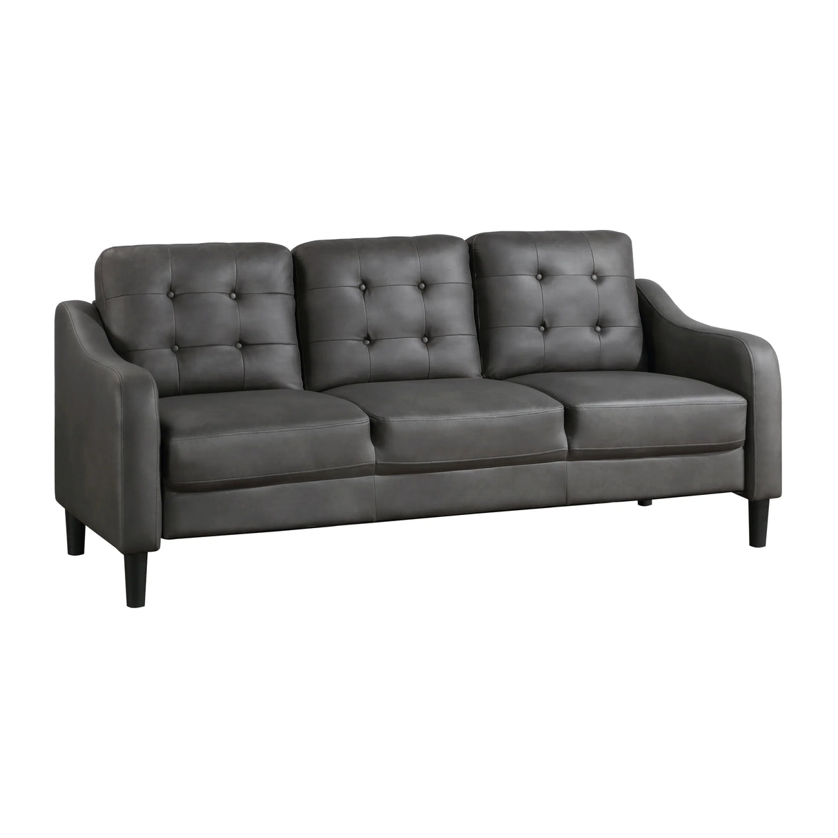 3pc Living Room Set Including Sofa, Love seat and Chair - Gray - Furniture Home Direct