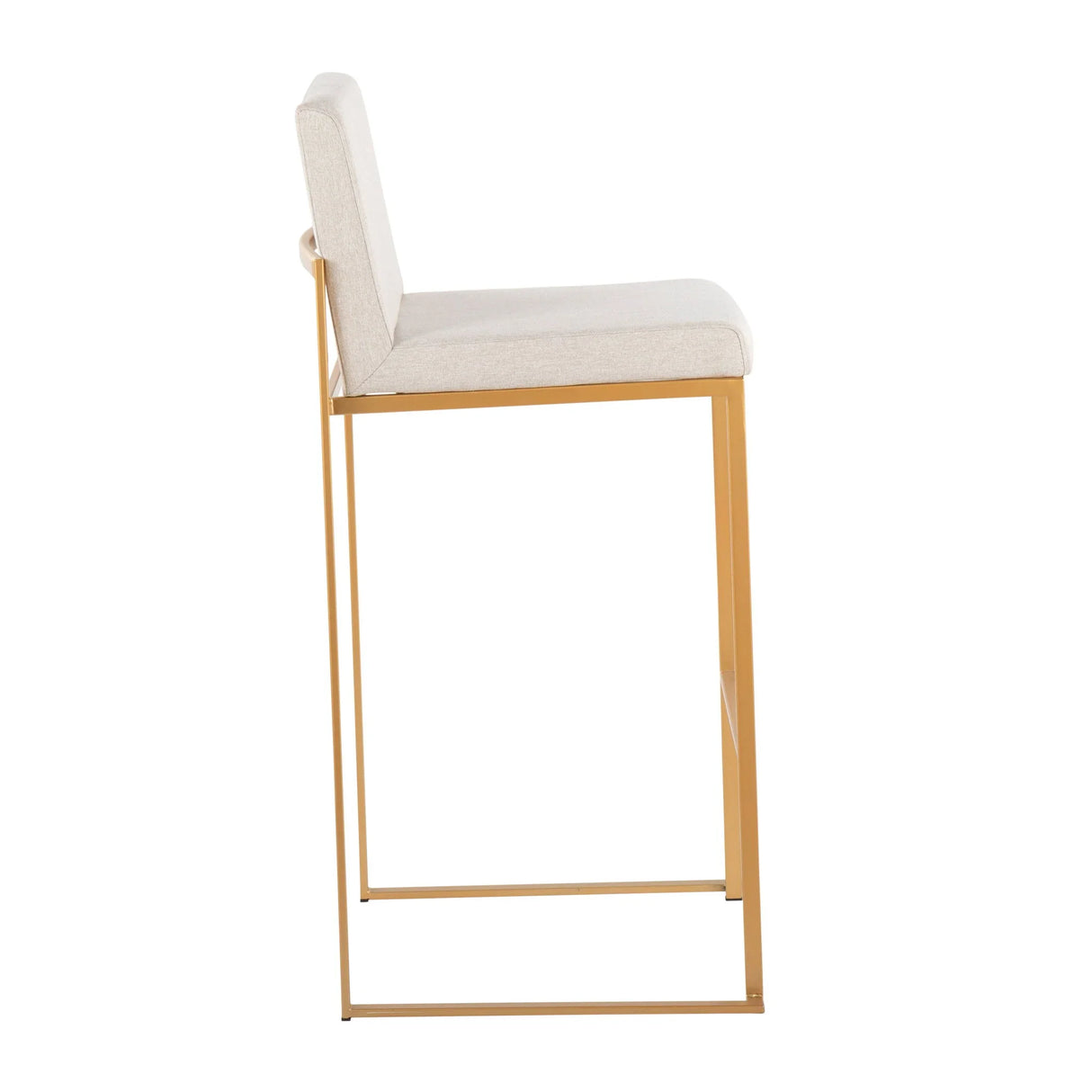 Fuji - Contemporary Design High Back Barstool (Set of 2) - Furniture Home Direct