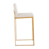 Fuji - Contemporary Design High Back Barstool (Set of 2) - Furniture Home Direct