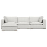 Jasmine Sofa and Ottoman - Off White - Furniture Home Direct