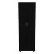 Armoire Organiser, Two Shelves, Rod, Double Door Cabinet Armoire - Furniture Home Direct