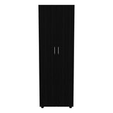 Armoire Organiser, Two Shelves, Rod, Double Door Cabinet Armoire - Furniture Home Direct