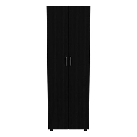 Armoire Organiser, Two Shelves, Rod, Double Door Cabinet Armoire - Furniture Home Direct