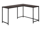 Computer Desk, Home Office, Corner, L Shape, Laptop, Marble Look Contemporary & Modern - Furniture Home Direct