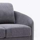 Yuina Gray Linen 3 Pieces Living Room Set - Furniture Home Direct