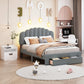Upholstered Platform Bed With Drawer - Furniture Home Direct