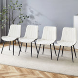 Modern Minimalist Dining Chair Set, Extended Seat Cushion - Furniture Home Direct