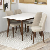 Mary - Modern Style Rectangular Dining Kitchen Table - Furniture Home Direct