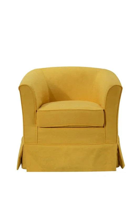 Tucker - Woven Fabric Swivel Barrel Chair - Furniture Home Direct