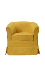 Tucker - Woven Fabric Swivel Barrel Chair - Furniture Home Direct