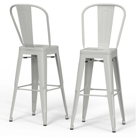 Fletcher - Handcrafted Metal Stool (Set of 2) - Furniture Home Direct