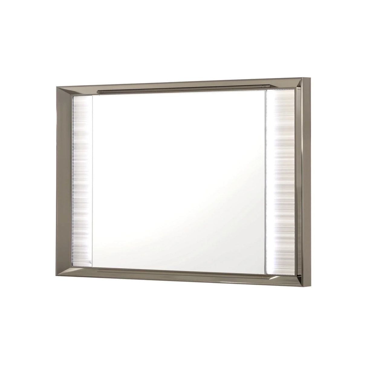 Star - Mirror With Built In LED And Frame - White - Furniture Home Direct