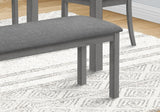 Bench, Rectangular, Upholstered, Dining Room, Entryway, Transitional - Furniture Home Direct