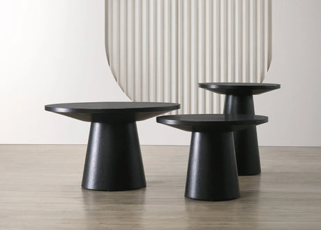 Jasper - 3 Piece Accent Table Set (Set of 3) - Ebony Black - Furniture Home Direct