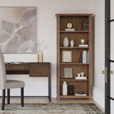 Amherst - 5 Shelf Bookcase, Handcrafted - Furniture Home Direct