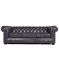 Traditional Tufted Leather Chesterfield Nailhead Sofa - Furniture Home Direct