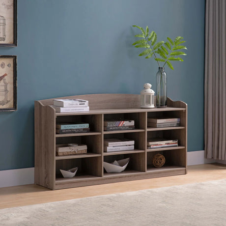 Entryway Shoe Storage Bench, Nine Storage Shelves, Entryway Organizer - Furniture Home Direct
