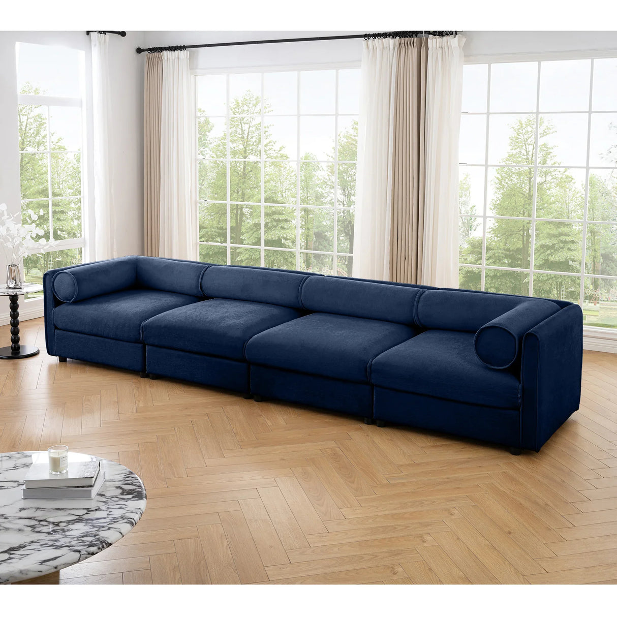 Modular Sofa with Storage - Blue - Furniture Home Direct