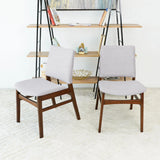 Gusto - Dining Chair (Set of 2) - Brown / Light Gray - Furniture Home Direct