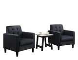 Hale - Velvet Armchairs And End Table Living Room (Set of 3) - Furniture Home Direct