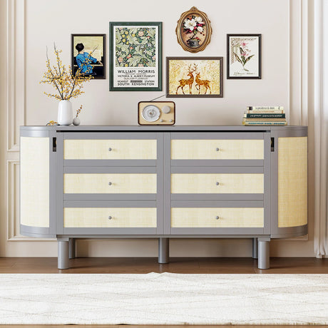 Murphy Bed With Hidden Storage & Modern Woven Design - Furniture Home Direct