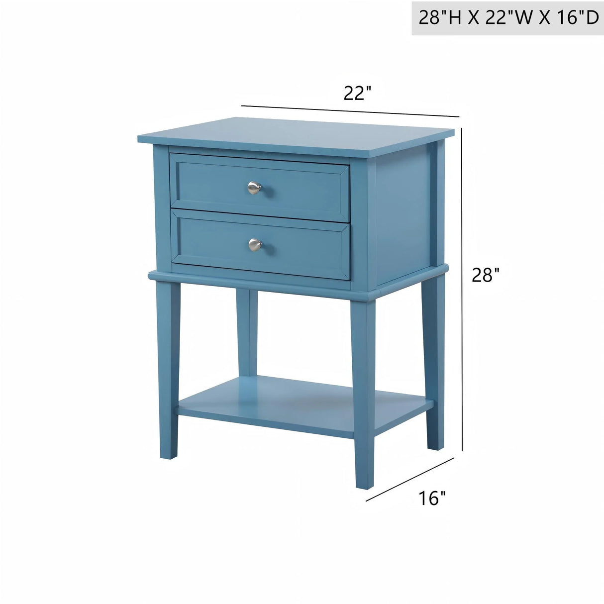 Vibrant Contemporary Nightstand - Furniture Home Direct