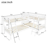 L Shaped Bunk Bed With Ladder - Furniture Home Direct