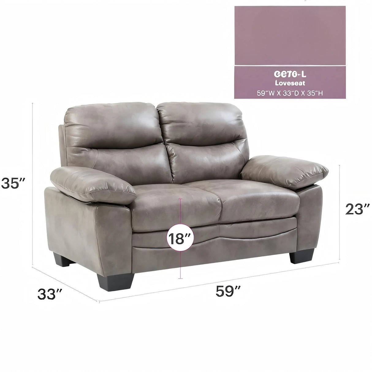 Marta - Loveseat - Furniture Home Direct