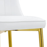 4 Modern Dining Chairs - White - Furniture Home Direct