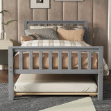 Twin Bed With Trundle, Platform Bed Frame With Headboard And Footboard, For Bedroom Small Living Space, No Box Spring Needed - Furniture Home Direct