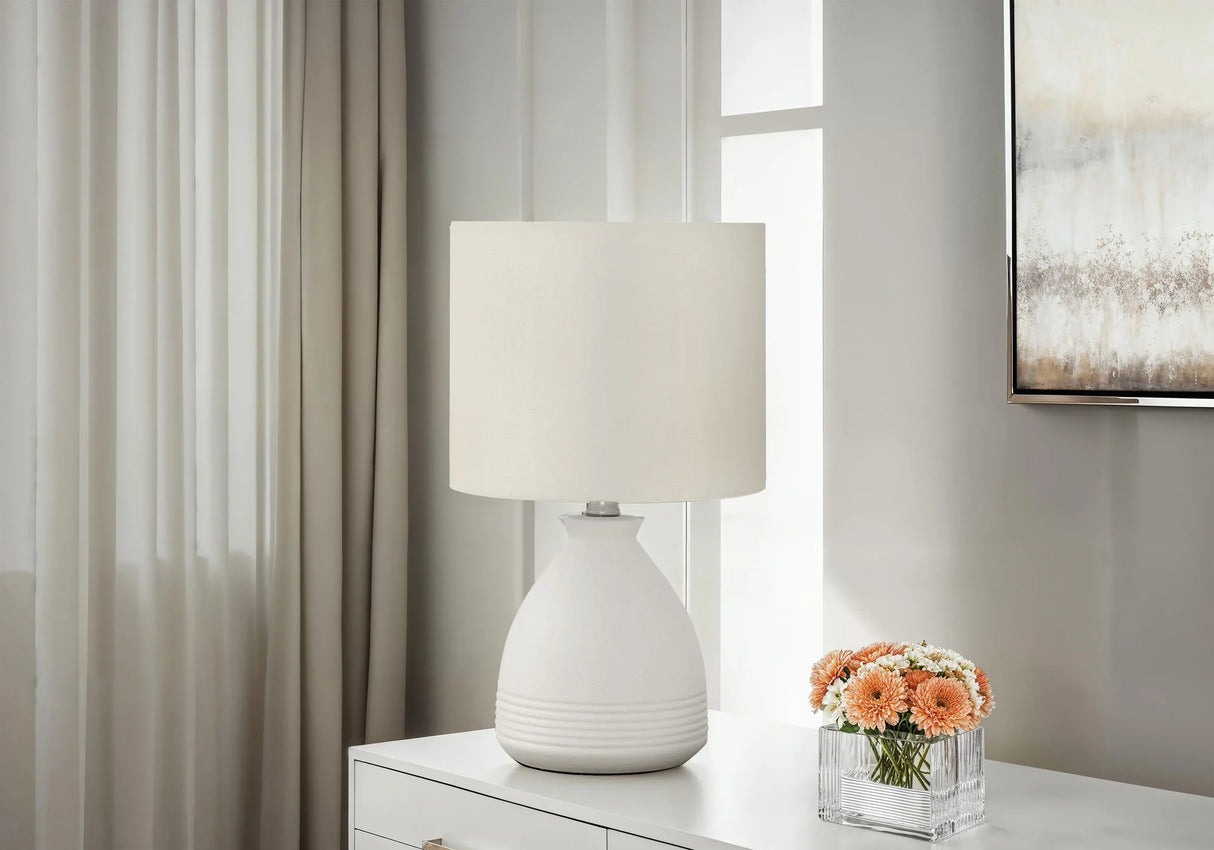 Lighting, Modern Table Lamp - Cream - Furniture Home Direct