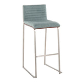 Mason Mara - Contemporary Fixed Height Barstool (Set of 2) - Furniture Home Direct