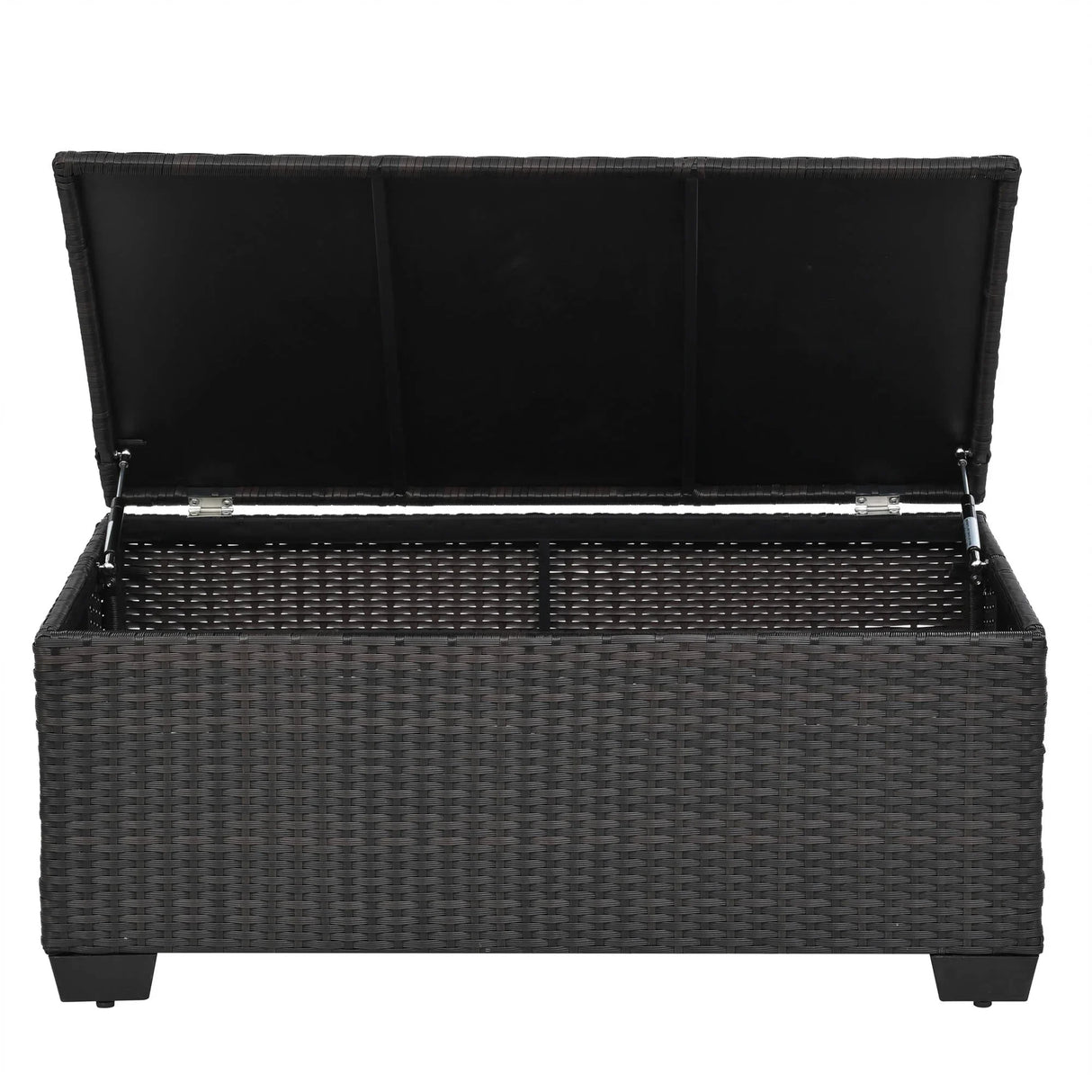 4 Piece Rattan Outdoor Patio Set - Blue - Furniture Home Direct