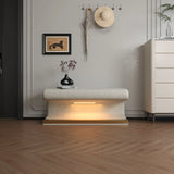 Modern Upholstered Entryway Bench With LED Sensor Light - Furniture Home Direct