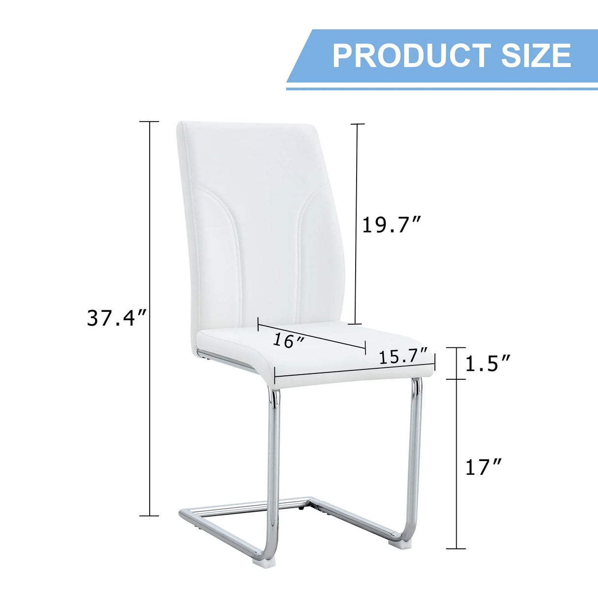 Modern Dining Chairs With High Backrest And Sturdy Legs - Furniture Home Direct