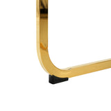 Dining Set Glass Table With Gold Frame Chairs Charcoal - Furniture Home Direct