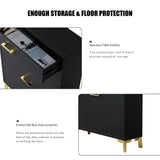 Shoe Storage Cabinet with 2 Flip Drawers - Black - Furniture Home Direct