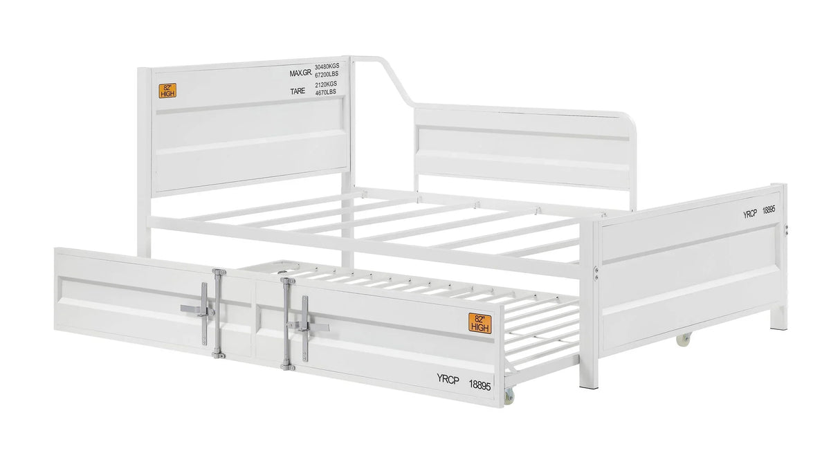 Cargo - Twin Daybed With Trundle - White - Furniture Home Direct