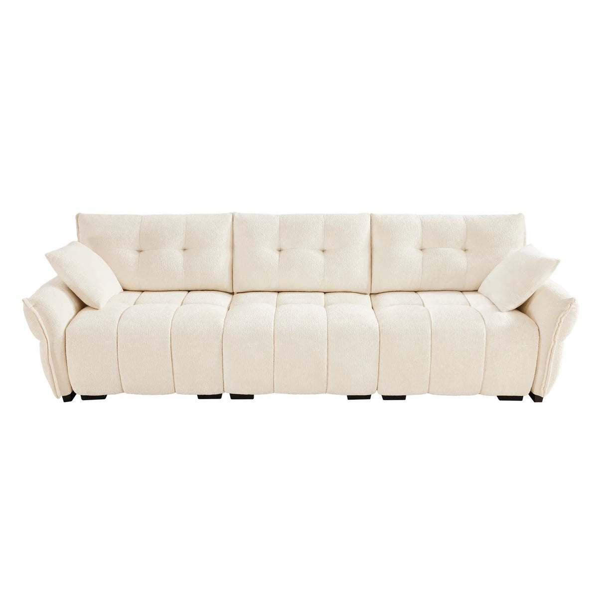 Chenille Sofa - White - Furniture Home Direct
