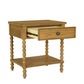 Traditional Durable Nightstand Table With Drawer And Shelf - Furniture Home Direct