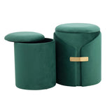 Dahlia - Contemporary / Glam Nesting Ottoman Set - Furniture Home Direct