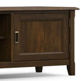 Burlington - Low TV Media Stand - Mahogany - Furniture Home Direct