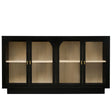Storage Cabinet With Door For Living Room, Dining Room - Black - Furniture Home Direct