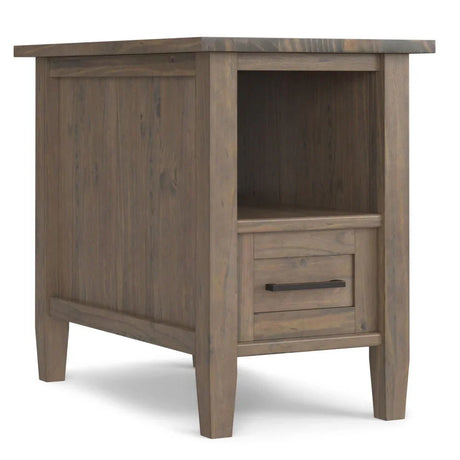 Ela - Narrow End Table - Brown - Furniture Home Direct