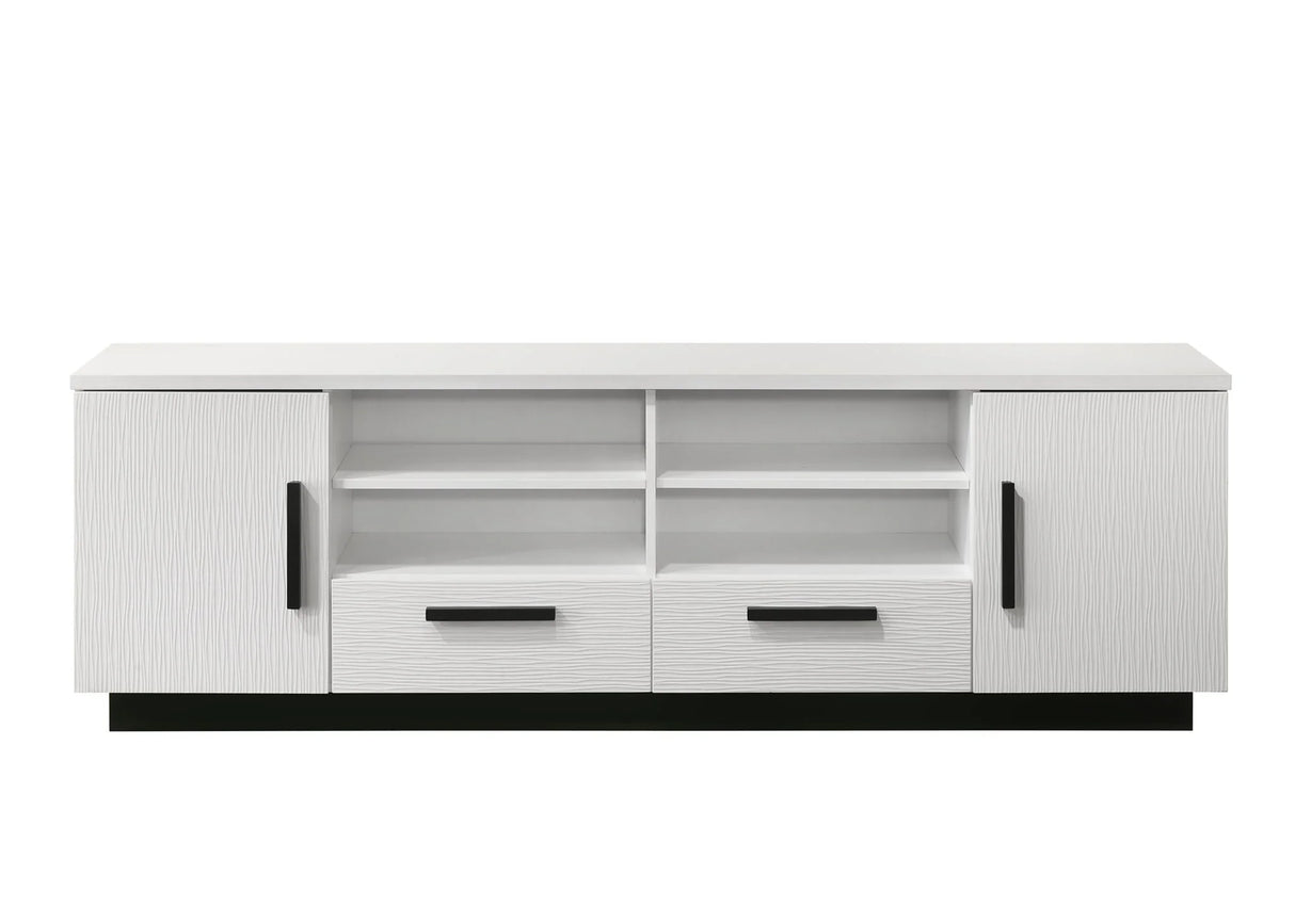 Matilda - TV Stand With Drawers - White Finish - Furniture Home Direct