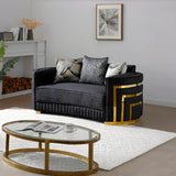 Soledad - Loveseat - Black - Furniture Home Direct