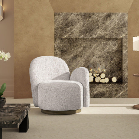 Duo - One-Arm Swivel Accent Chair - Furniture Home Direct