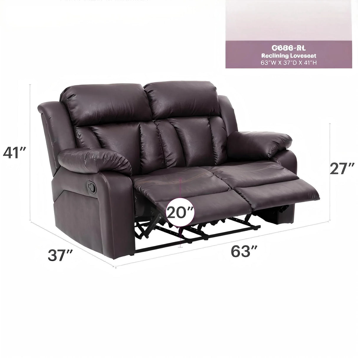 Cozy Padded Love Seat For Relaxation - Furniture Home Direct