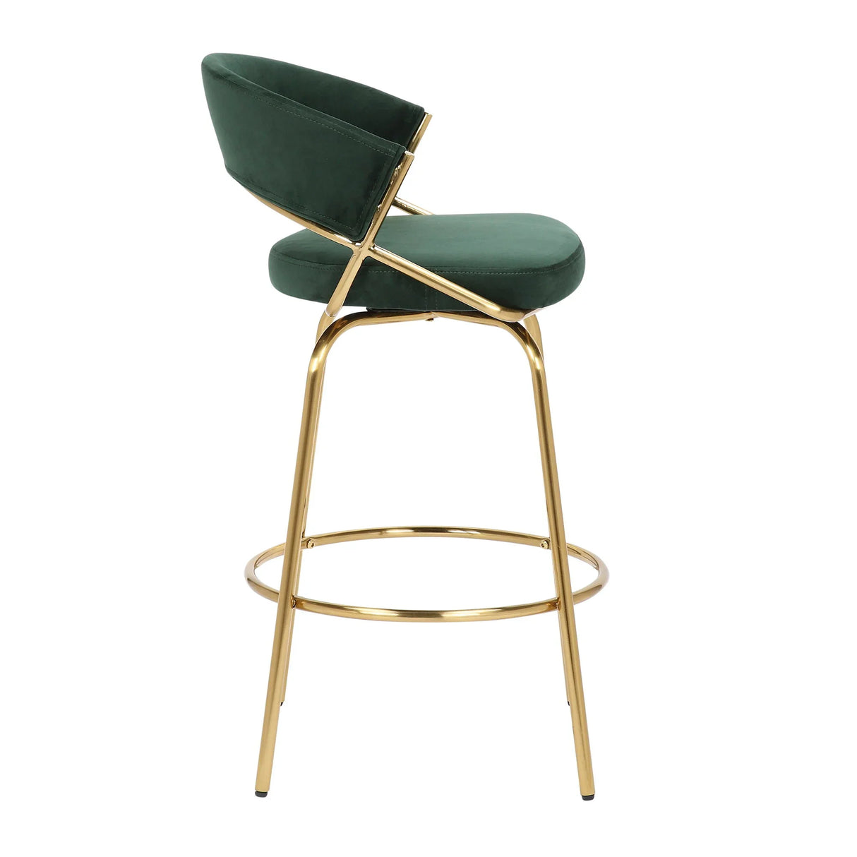 Jie - Glam Fixed Height Counter Stool (Set of 2) - Furniture Home Direct