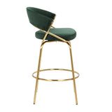 Jie - Glam Fixed Height Counter Stool (Set of 2) - Furniture Home Direct